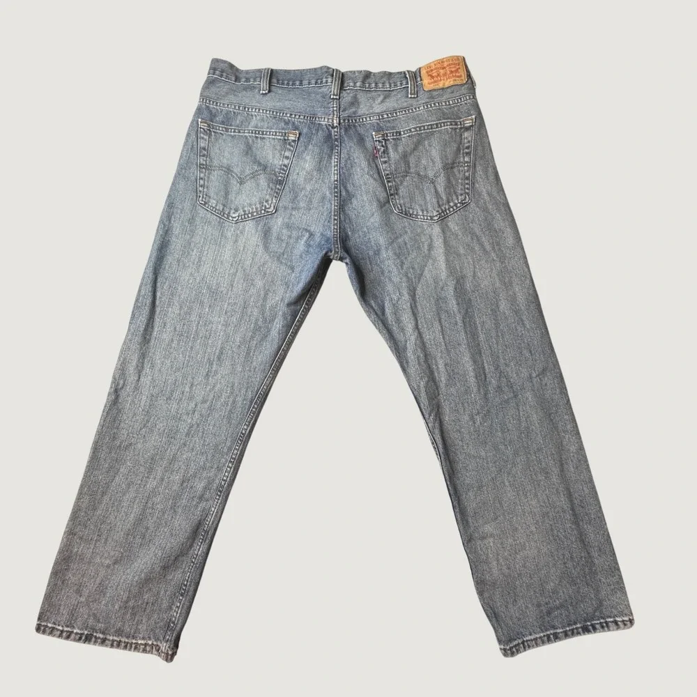 Levi's 569 Jeans Mens 38x30 (40x29) Blue Loose Straight WaterLess Cotton Denim
